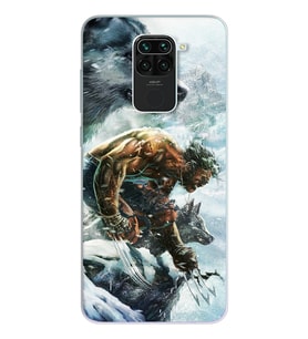 Wolwerine Tasarım Süper Şeffaf Silikon Telefon Kılıfı Xiomai Redmi Note 9