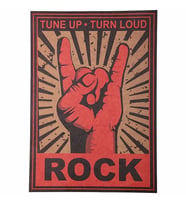ROCK AND ROLL TUNE UP TURN LOUD RETRO POSTER AF025