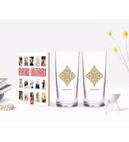 BK Gift Kişiye Özel Renkli Baskılı İsimli İkili Rakı Bardağı ve Rakı Cep Kitabı Hediye Seti-109 (Model 1)