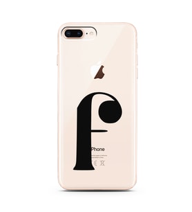 Iphone 8 Plus Harf Tasarımlı Telefon Kılıfı F-Harfi 