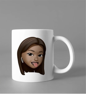 Emoji Kız Stiker Kupası