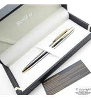 Scrikss 35 Gold Krom Tükenmez Kalem  Scrikss Kalem  İsme Özel Kalem  Hediyelik Kalem