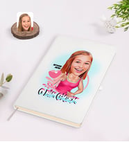 BK Gift Kişiye Özel Kadınlar Günü Karikatürlü Beyaz Defter-4