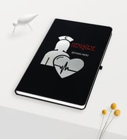BK Gift Kişiye Özel Hemşire Temalı Siyah Defter - 4