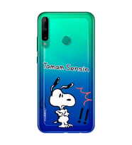 Snoopy Tasarımlı Süper Şeffaf Silikon Telefon Kılıfı Huawei P40 Lite E