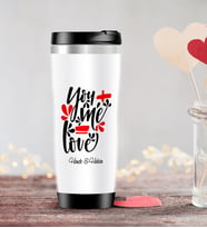 BK Gift Kişiye Özel Sevgililer Günü Temalı Çelik Termos Bardak - 79