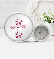 BK Gift Kişiye Özel Sevgililer Günü Saatli Sihirli Led Ayna Çerçeve  30