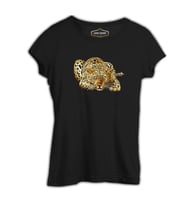 Kaplan - Look Siyah Kadın Tshirt