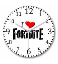 I Love Fortnite Duvar Saati Bombeli Gercek Cam