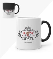 BK Gift Kişiye Özel Yılın En İyi Dostu Sihirli Kupa Bardak