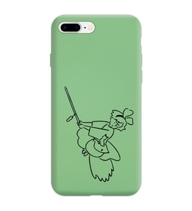 Iphone 8 Plus Çizgi Tasarımlı Yeşil Lansman Telefon Kılıfı