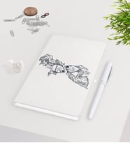 BK Gift Kişiye Özel Sevgililer Günü Beyaz Defter Kalem Seti-120