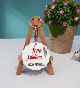 İcra Müdürü Ahşap Anahtarlık