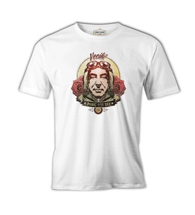 Vecihi - Panic in the Sky Beyaz Erkek Tshirt