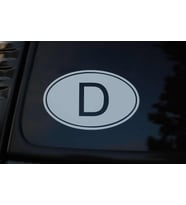2 Adet D  Deutschland  Almanya Sticker Yapıştırması Oval
