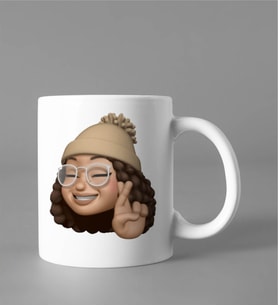Emoji Kız Stiker Kupası