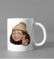 Emoji Kız Stiker Kupası