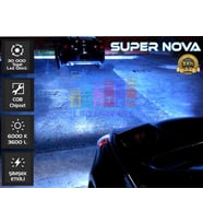 SuperNova TURKUAZ H3 Simsek Etkili Zenon COB Led Xenon Led Headlight