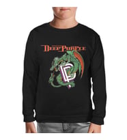 Deep Purple Siyah Çocuk Sweatshirt