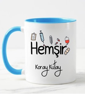 Hemşir Kupa Bardağı Mavi