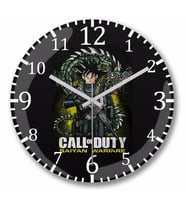 Call  of Duty  Goku Duvar Saati Bombeli Gercek Cam
