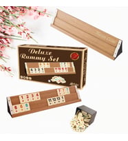 KİŞİYE ÖZEL  İSİM BASKILI DELUXE AHŞAP OKEY TAKIMI-AÇIK RENK