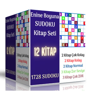 Başlangıçtan İleri Seviyeye Sudoku Kitap Seti (12 Kitap)
