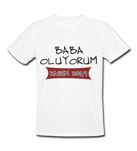 Baba Oluyorum Baskılı Tasarım Tişört