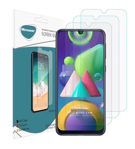 Microsonic Samsung Galaxy M21 Screen Protector Nano Glass (3 Pack)