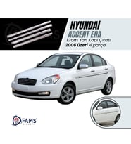 Hyundai Accent Era Krom Yan Kapı Çıtası 4 Kapı 2006 ve üzeri Paslanmaz Çelik