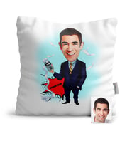 BK Gift Kişiye Özel Bay Muhasebeci Karikatür  Yastık  2