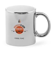 BK Gift Kişiye Özel Mesleki Havacılık Ve Uçak Mühendisi Krom Kupa Bardak  1