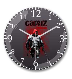 Capuz Vermelho Duvar Saati Bombeli Gercek Cam