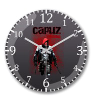 Capuz Vermelho Duvar Saati Bombeli Gercek Cam