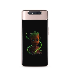 Baby Groot Tasarım Süper Şeffaf Silikon Telefon Kılıfı Samsung A80