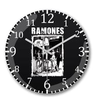 Ramones  Duvar Saati  Bombeli Gercek Cam