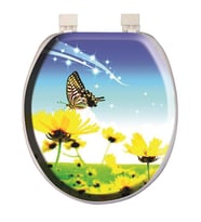 Softy Classic Desenli Yumuşak Klozet Kapağı Beyaz