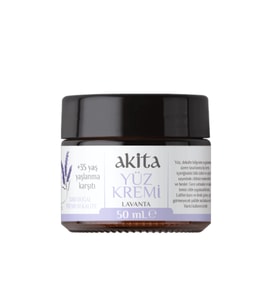 Akita %100 Doğal Anti-Aging 35+ Yas Yüz Kremi Lavanta 50 mL