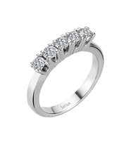 Sirius G Renk 0,65 Karat Pırlanta 5 Taş Yüzük 0704R0218