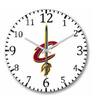 Cleveland Cavalier Duvar Saati Bombeli Gercek Cam