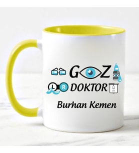 Göz Doktoru Kupa Bardağı Sarı