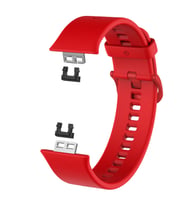 Microsonic Huawei Watch Fit Kordon, Silicone Sport Band Kırmızı