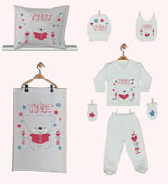Pia Baby Gl 1945-06 İsme Özel Yastık Battaniye Zıbın Set