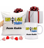 Radyoloji Teknikeri Bardağı ve Yastığı Hediye Seti (Model 1)