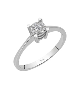 Sirius 0,40 Karat Tektaş Görünümlü Kalpli Pırlanta Yüzük 0717R0285