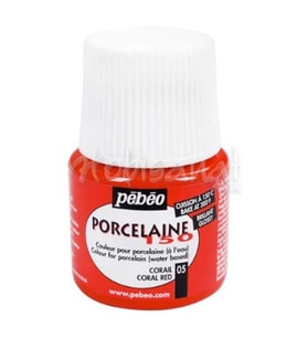Pebeo Porcelaine 150 Fırınlanabilir Porselen Boyası 05 Coral Red