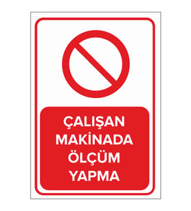 MIGNATIS - Çalışan Makinada Ölçüm Yapma Levhası - Sac Malzeme 50x70cm