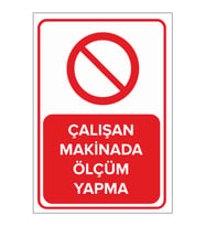 MIGNATIS - Çalışan Makinada Ölçüm Yapma Levhası - Sac Malzeme 50x70cm