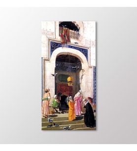 Arty Tablo Büyük Camii'de Güvercinler Bursa Tablo (Karışık)