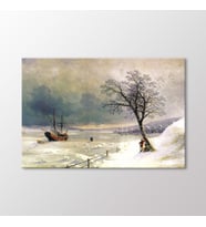 Arty Tablo Karlar Altında Buz Tutmuş Boğaziçi, 1874 Tablo (Karışık)